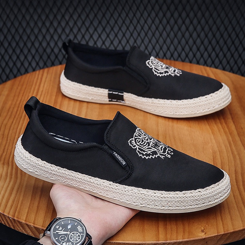 black Breathable shoes for man – Espadrille Slip On recenzja i cena