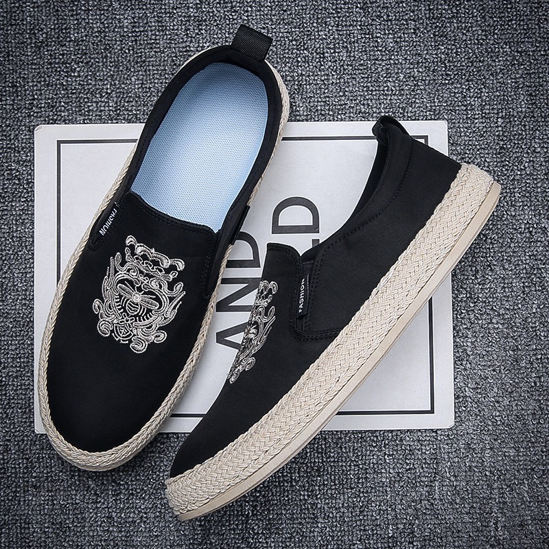 black Breathable shoes for man – Espadrille Slip On recenzja i cena