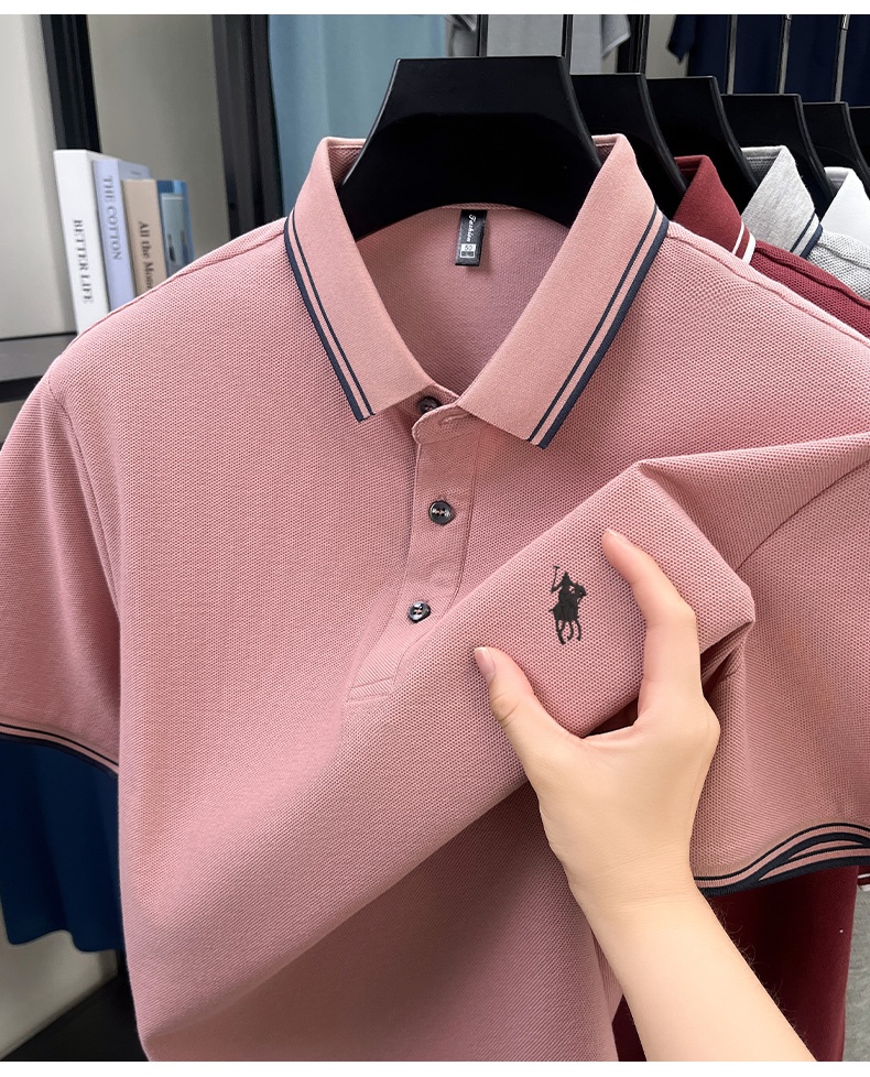 Summer Striped Collar Polo Shi – Polo Shirt Pique recenzja i cena