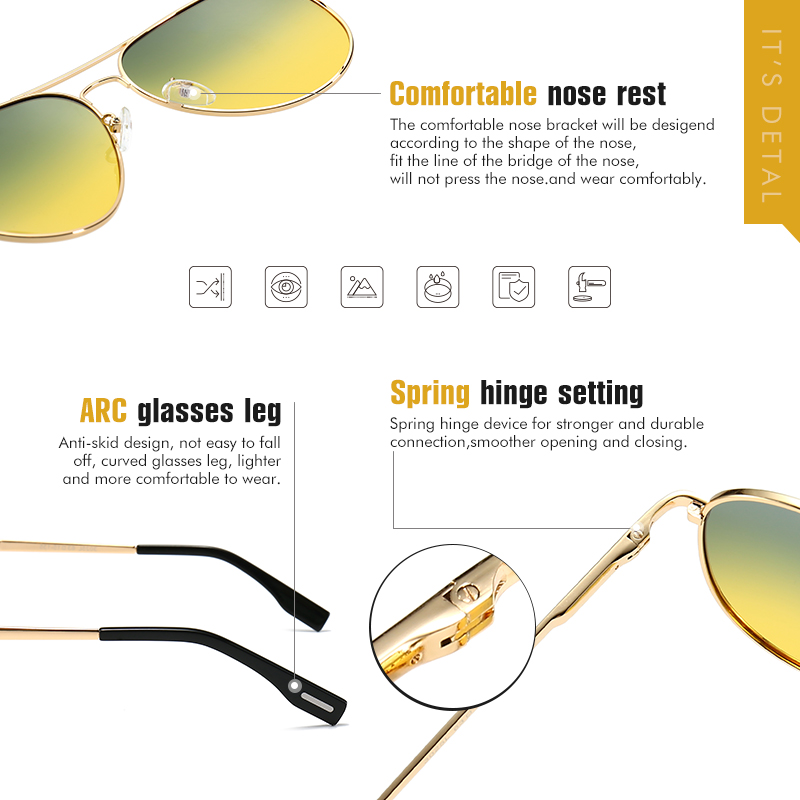 Photochromic Sunglasses Men Po – Sunglasses Aviator Polarized recenzja i cena