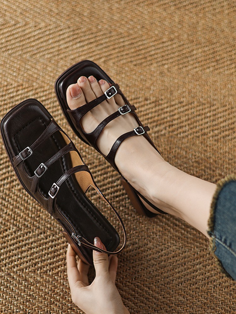 Roman Ladies Fashion Open Toe  – Casual Sandal Leather recenzja i cena