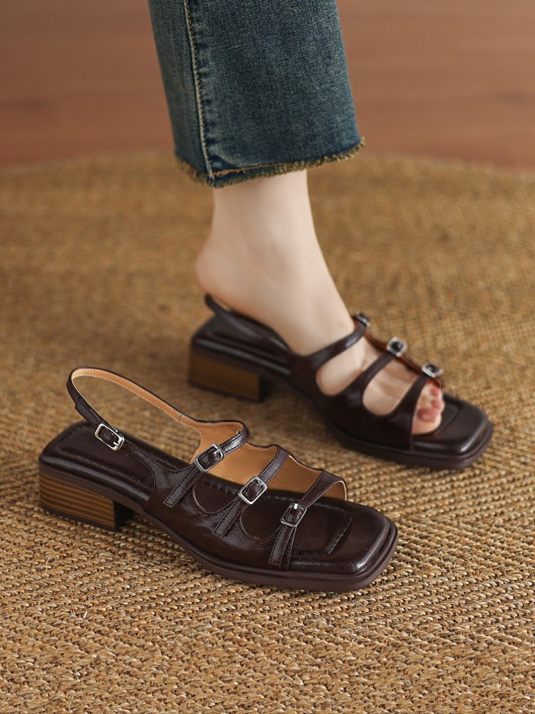Roman Ladies Fashion Open Toe  – Casual Sandal Leather recenzja i cena