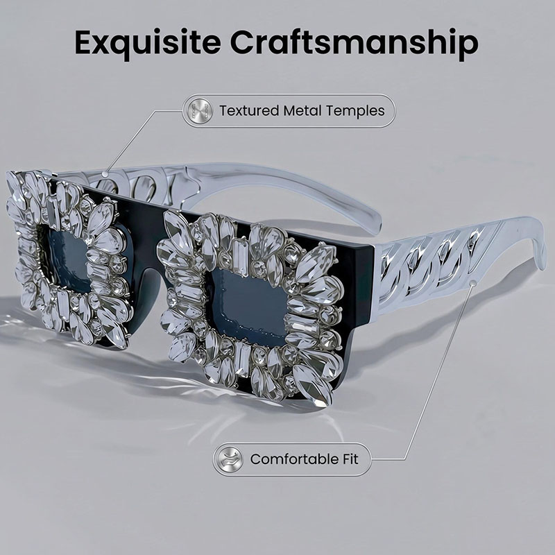 Exaggerated Bling Rhinestone S – Sunglass Retainer Cord recenzja i cena