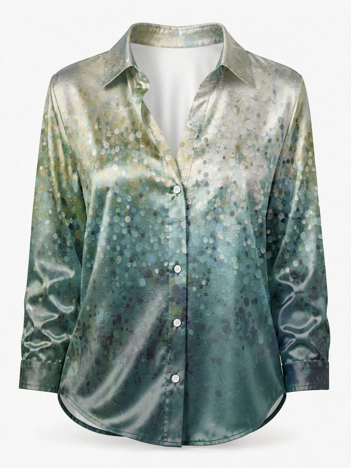 Women's Long-Sleeved Floral Pr – Resort Shirt Floral recenzja i cena
