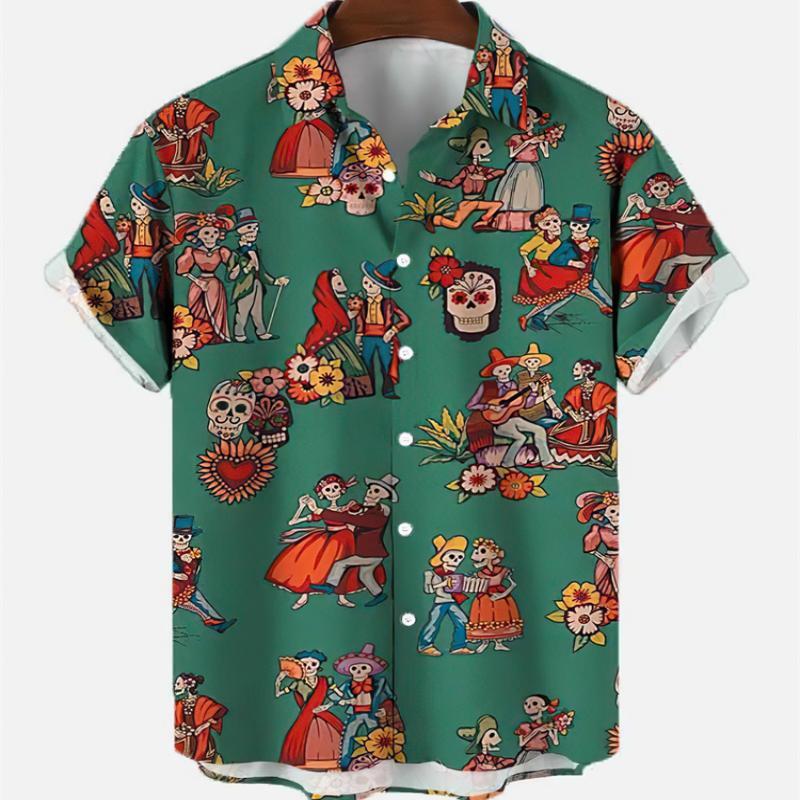 Summer Men's Fashion Casual So – Resort Shirt Floral recenzja i cena