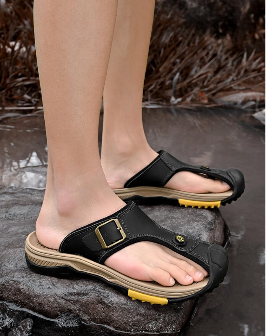 Genuine Leather Sandals Men Br – Flip Flop Leather Men recenzja i cena