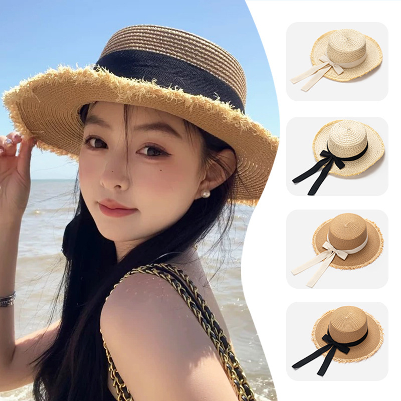 Women Straw Sun Hat Bowknot Su – Packable Hat Nylon recenzja i cena