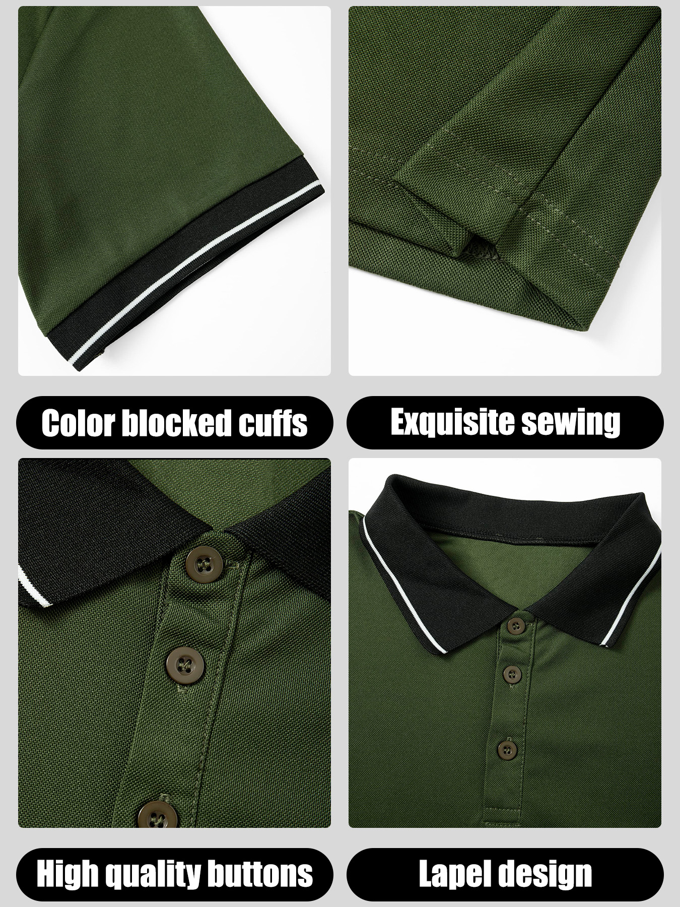 Striped Trim Color Block Polo  – Polo Shirt Pique recenzja i cena