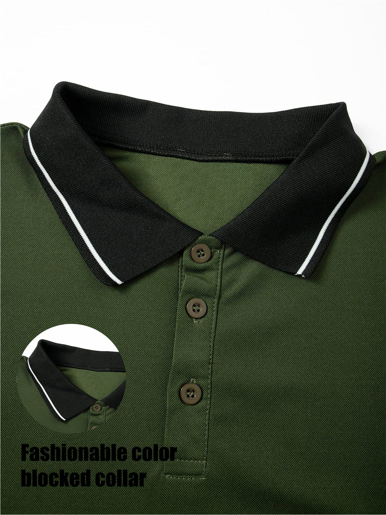 Striped Trim Color Block Polo  – Polo Shirt Pique recenzja i cena