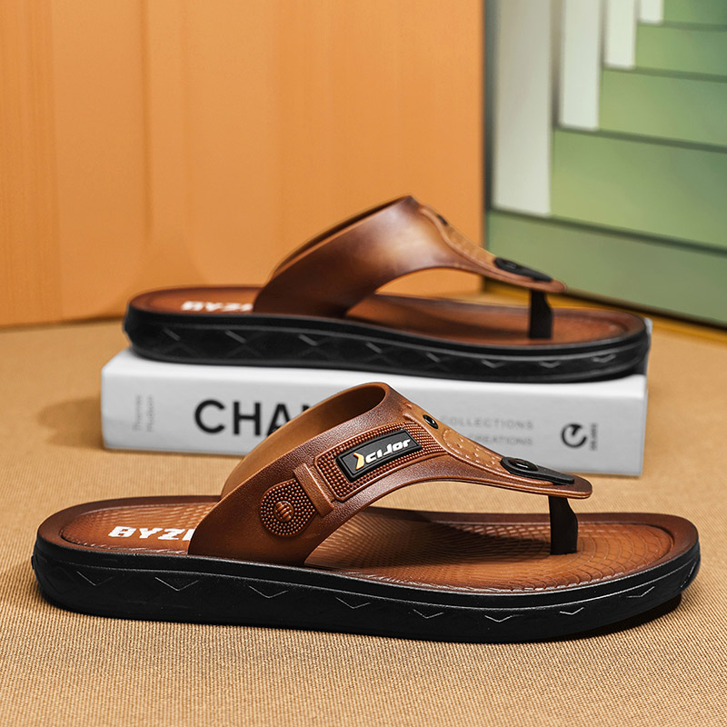 Beach Slippers Casual Outdoor  – Flip Flop Leather Men recenzja i cena