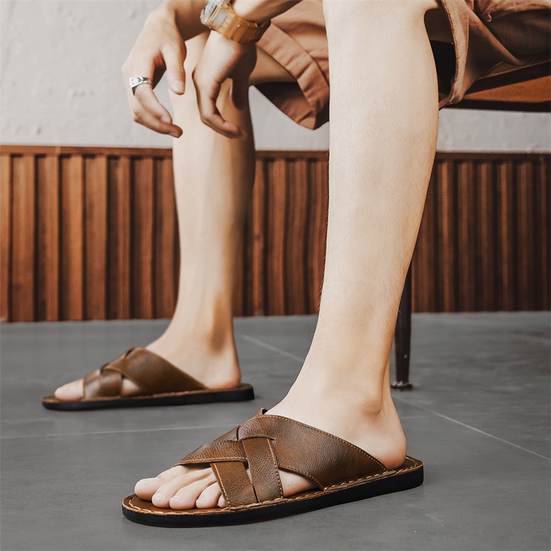 Genuine Leather Men Casual San – Flip Flop Leather Men recenzja i cena