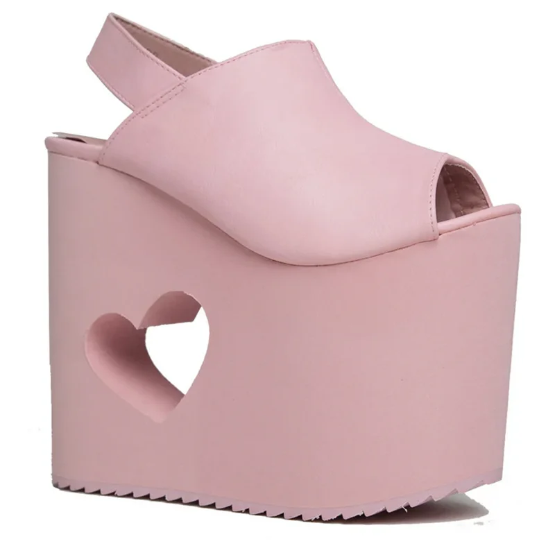 Platform Back Strap High Heel  – Casual Sandal Leather recenzja i cena