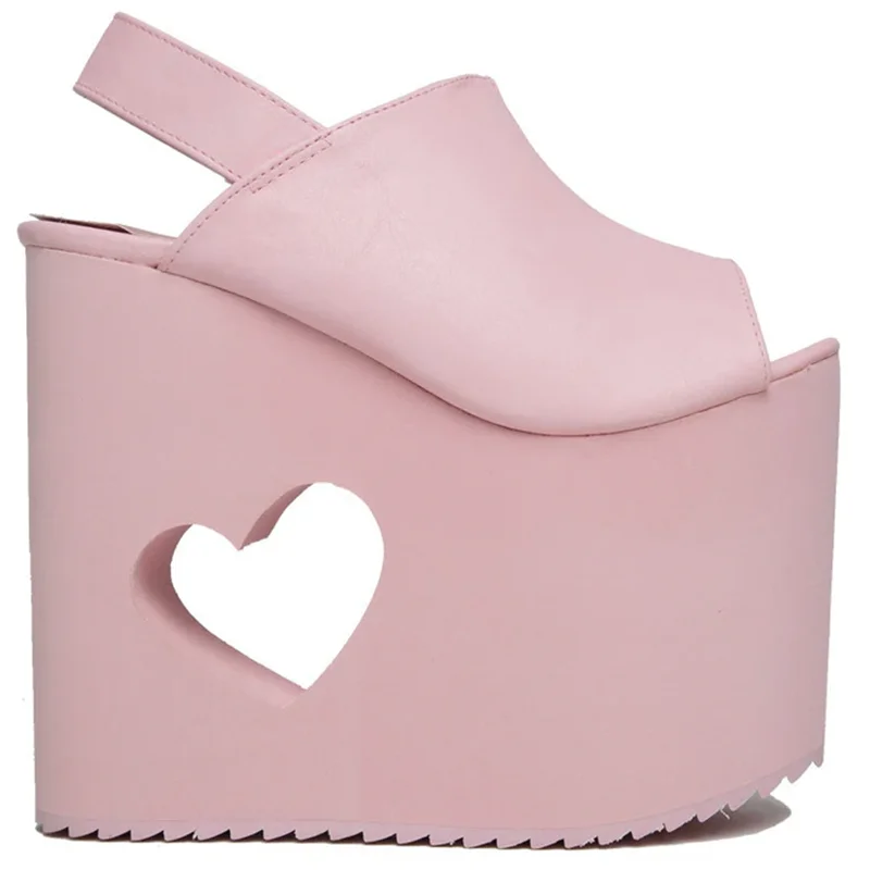Platform Back Strap High Heel  – Casual Sandal Leather recenzja i cena