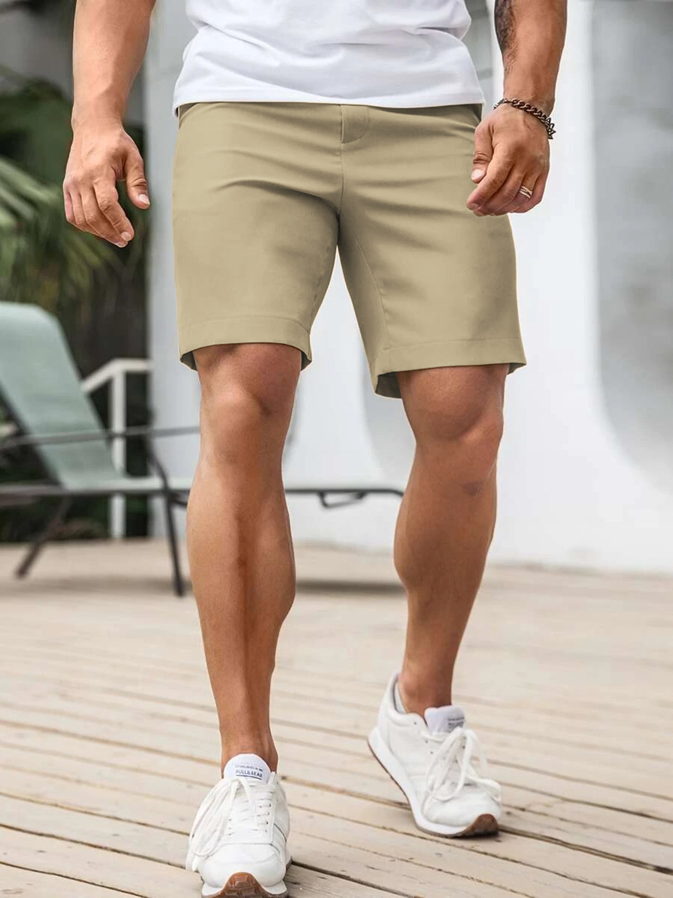 Men's Business Casual Chino Sh – Shorts Chino Slim recenzja i cena