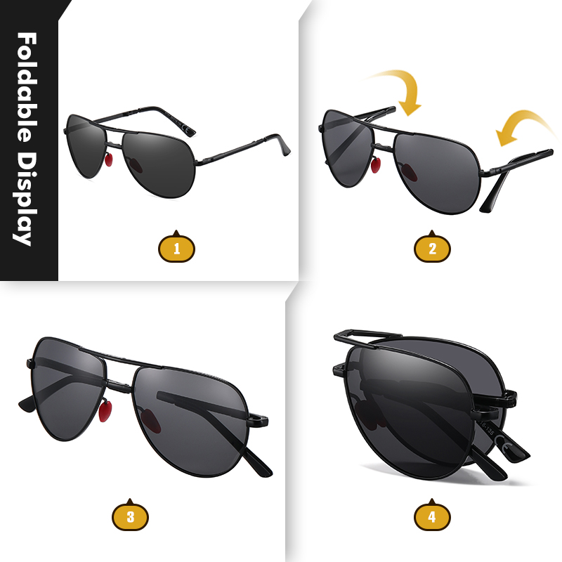 CoolPandas Fashion Folding Sun – Sunglasses Aviator Polarized recenzja i cena