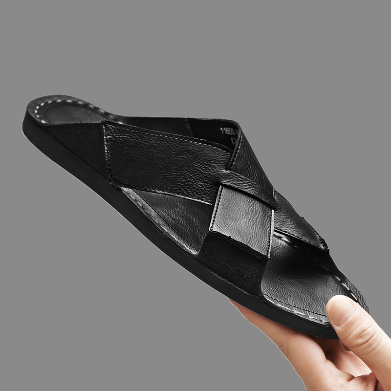 Fashion Genuine Leather Men Sl – Flip Flop Leather Men recenzja i cena
