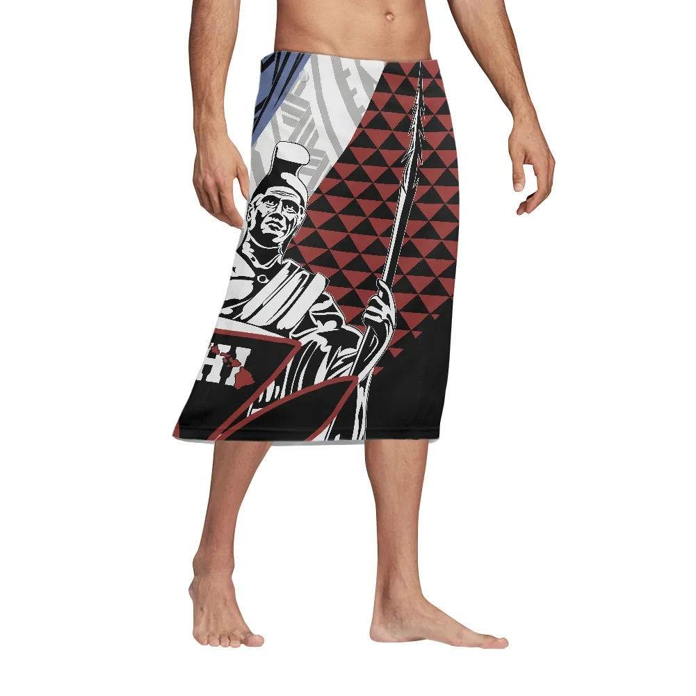 Polynesian Tribal Tattoo Print – Sarong Men Wrap recenzja i cena