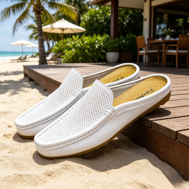 Men Casual Loafers Fashion Out – Flip Flop Leather Men recenzja i cena