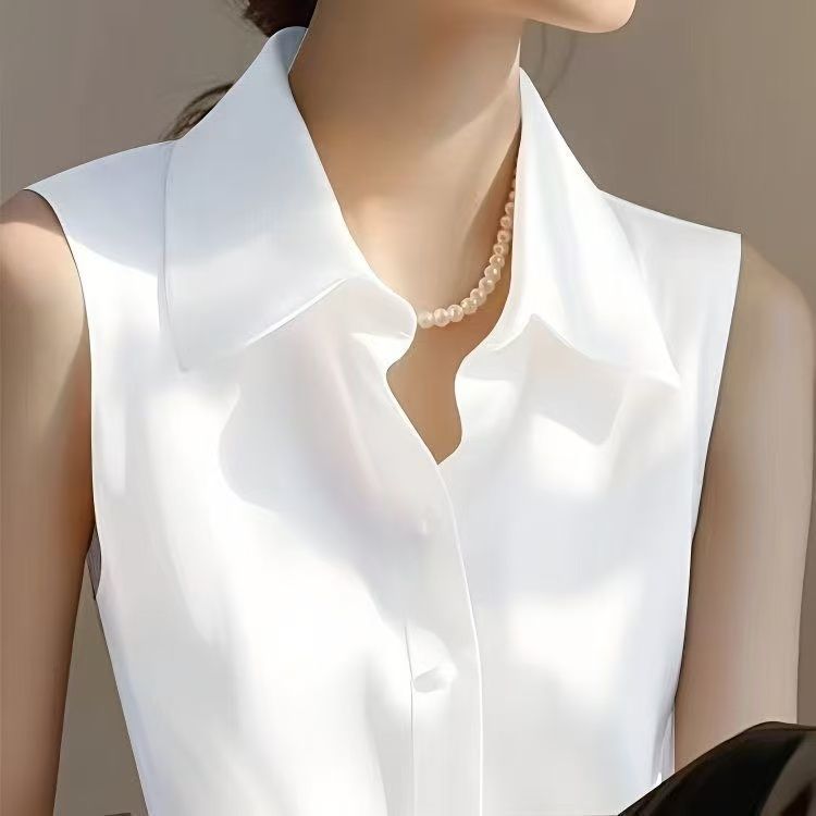 French Satin POLO Collar Sleev – Shirt Camp Collar recenzja i cena
