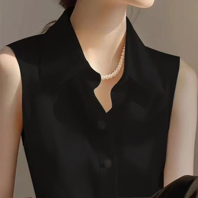 French Satin POLO Collar Sleev – Shirt Camp Collar recenzja i cena