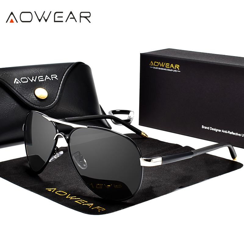 AOWEAR Men's Aviation Sunglass – Sunglasses Aviator Polarized recenzja i cena