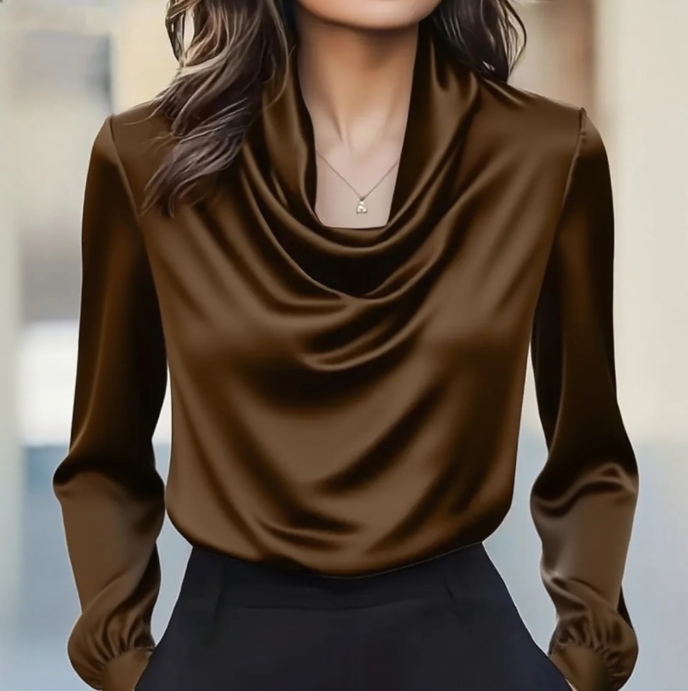 Autumn fashion elegant tempera – Shirt Camp Collar recenzja i cena