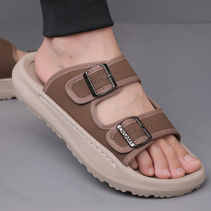 Men's Slippers 2025 Summer Bre – Flip Flop Leather Men recenzja i cena