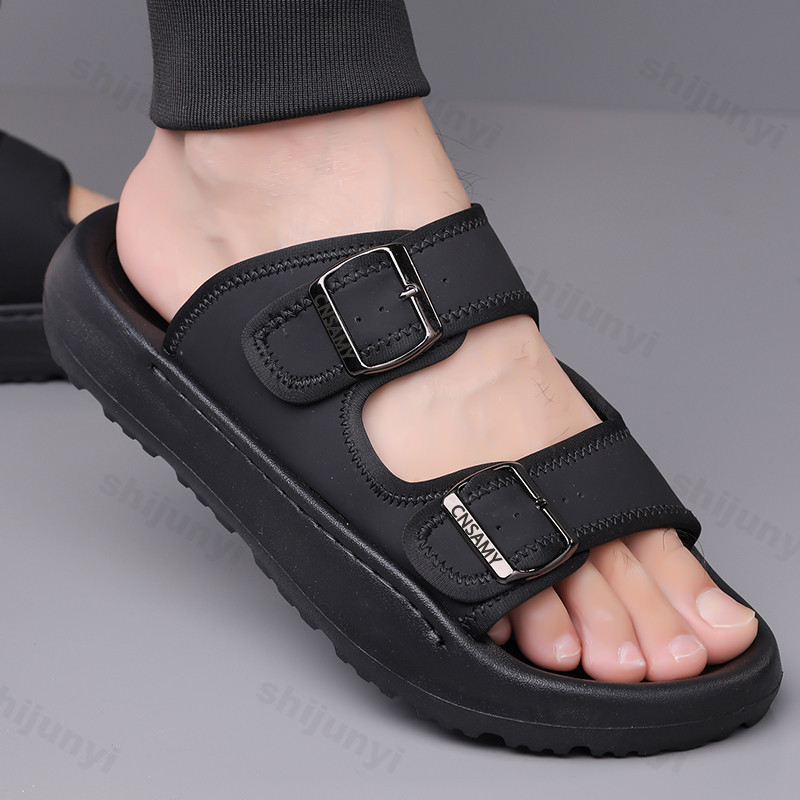 Men's Slippers 2025 Summer Bre – Flip Flop Leather Men recenzja i cena
