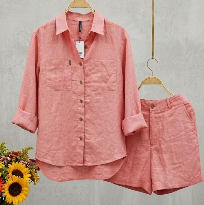 Summer Cotton Linen Casual Hom – Linen Shirt Breathable recenzja i cena