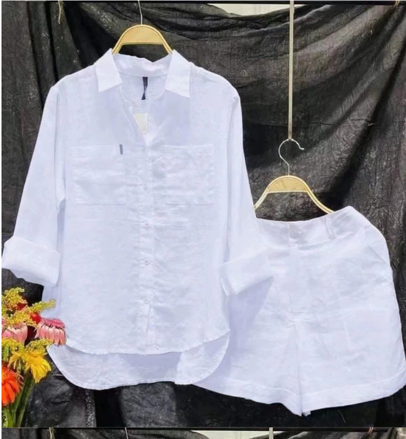 Summer Cotton Linen Casual Hom – Linen Shirt Breathable recenzja i cena