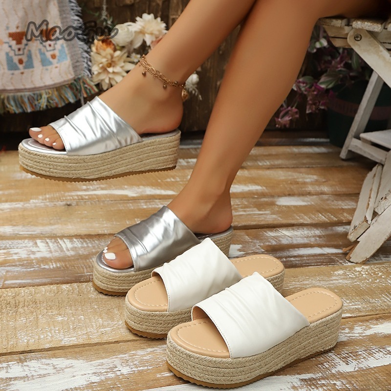 Women's Ruched Espadrille Wedg – Espadrille Slip On recenzja i cena
