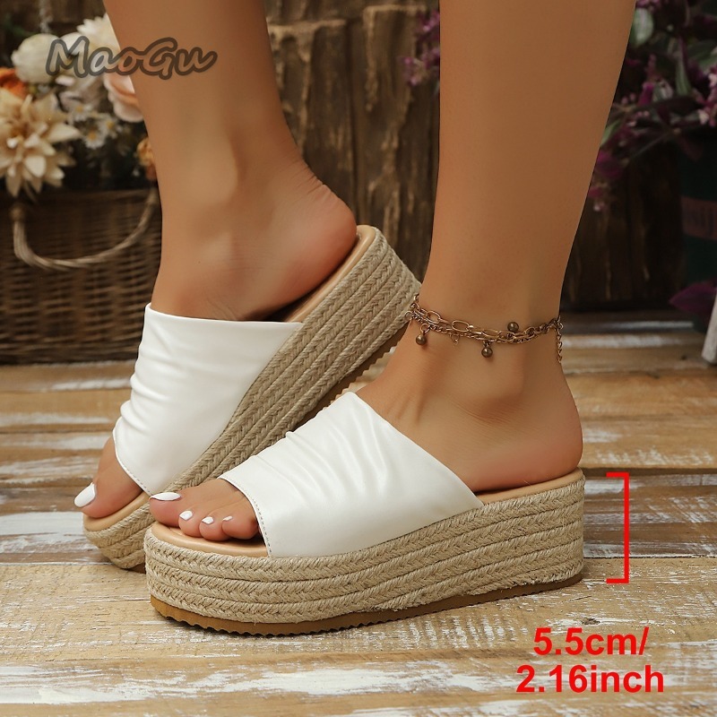 Women's Ruched Espadrille Wedg – Espadrille Slip On recenzja i cena