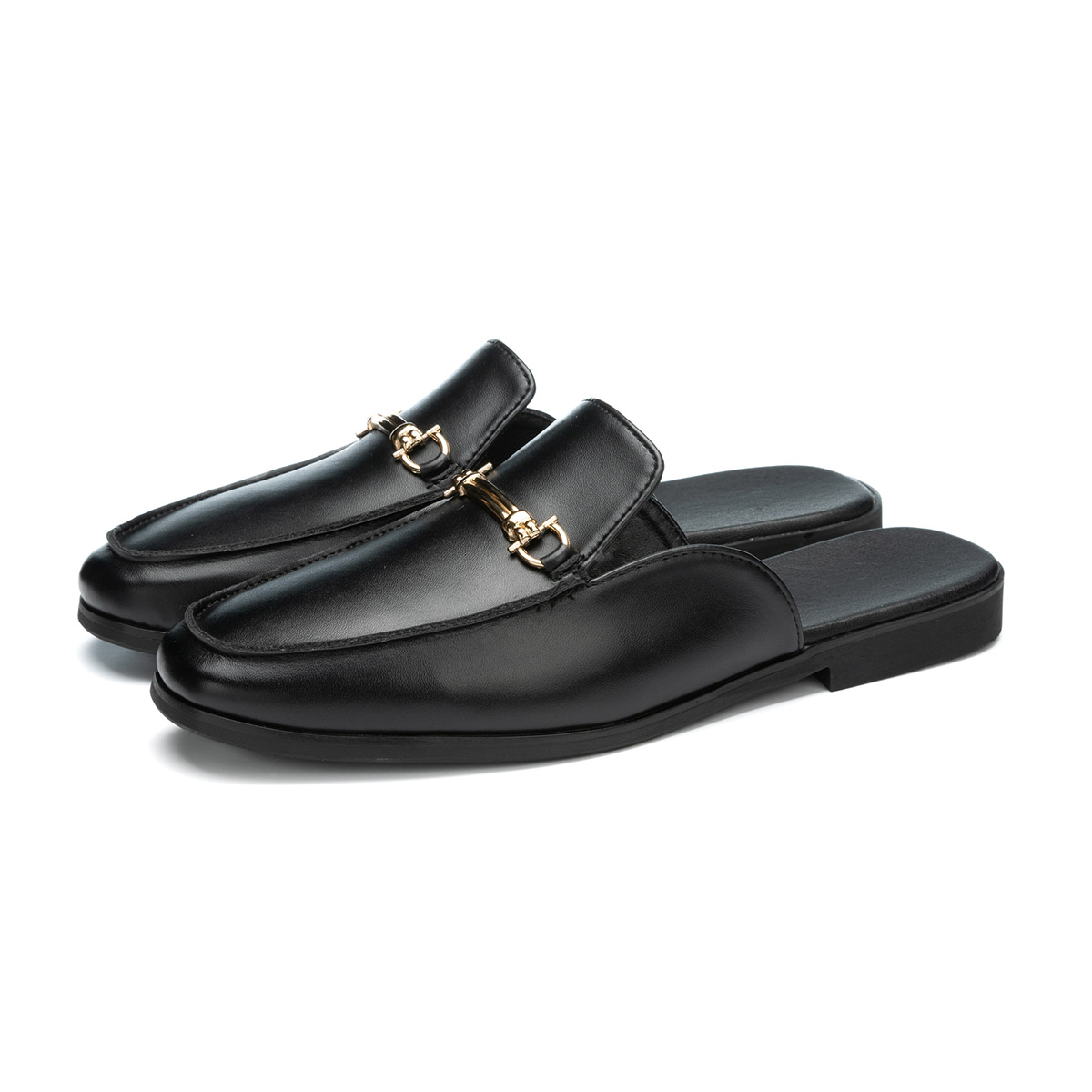 Fashion Men's Slip-on Half Sli – Flip Flop Leather Men recenzja i cena