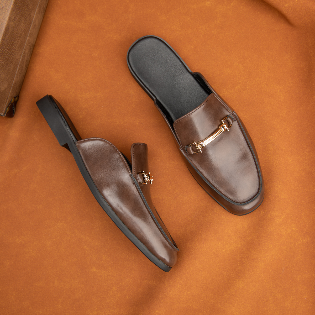 Fashion Men's Slip-on Half Sli – Flip Flop Leather Men recenzja i cena