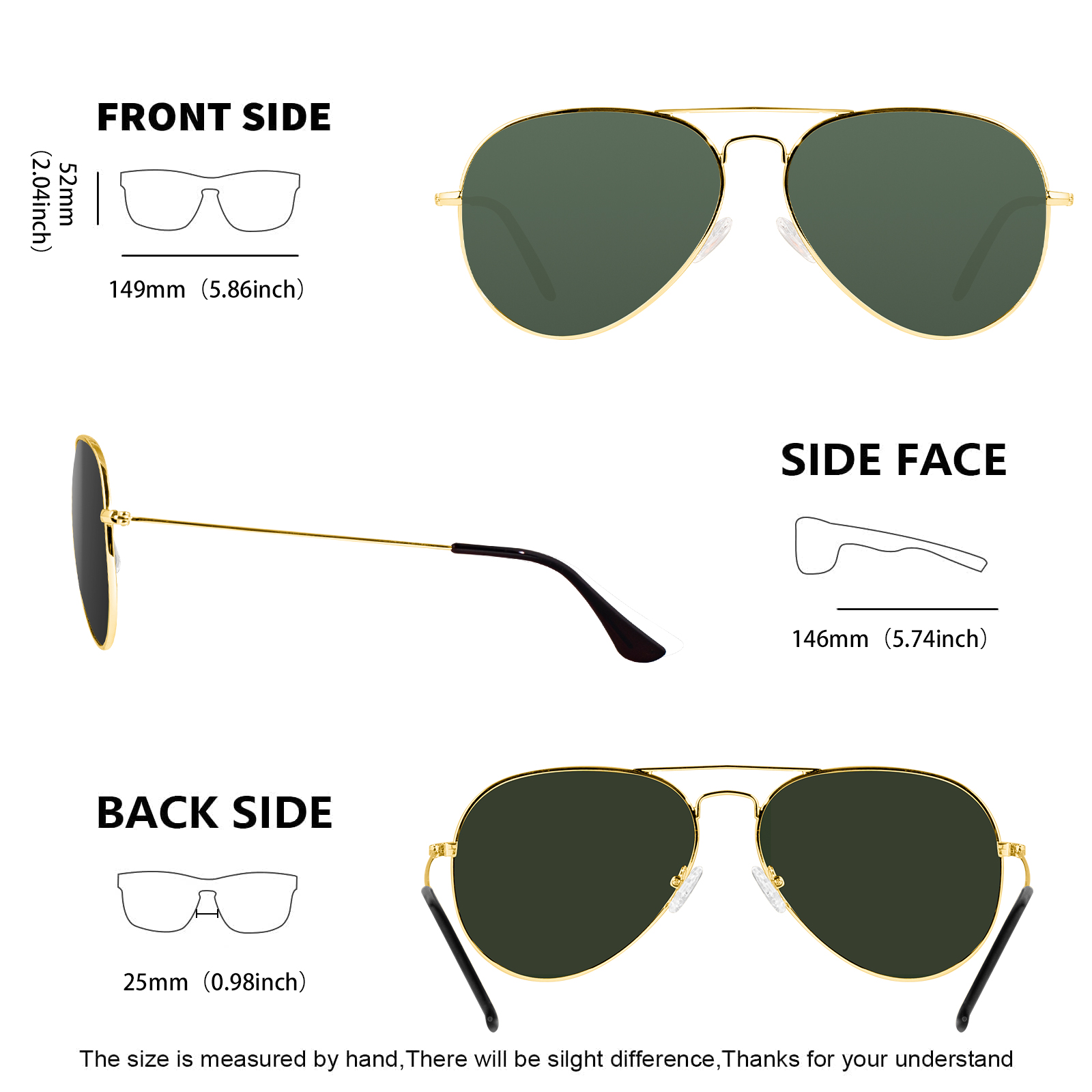MAXJULI Classic Aviator Polari – Sunglasses Aviator Polarized recenzja i cena