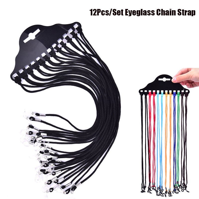 12Pcs/Set Multicolor Sunglasse – Sunglass Retainer Cord recenzja i cena