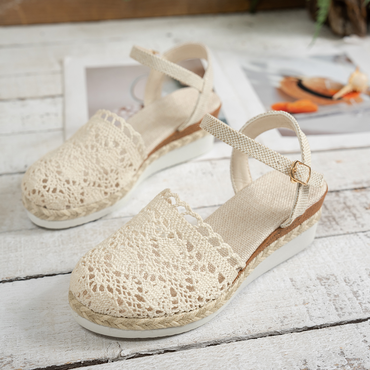 Women Wedge Sandals 2025 Summe – Espadrille Slip On recenzja i cena