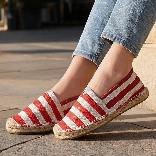 Summer Autumn Women Canvas Sho – Espadrille Slip On recenzja i cena