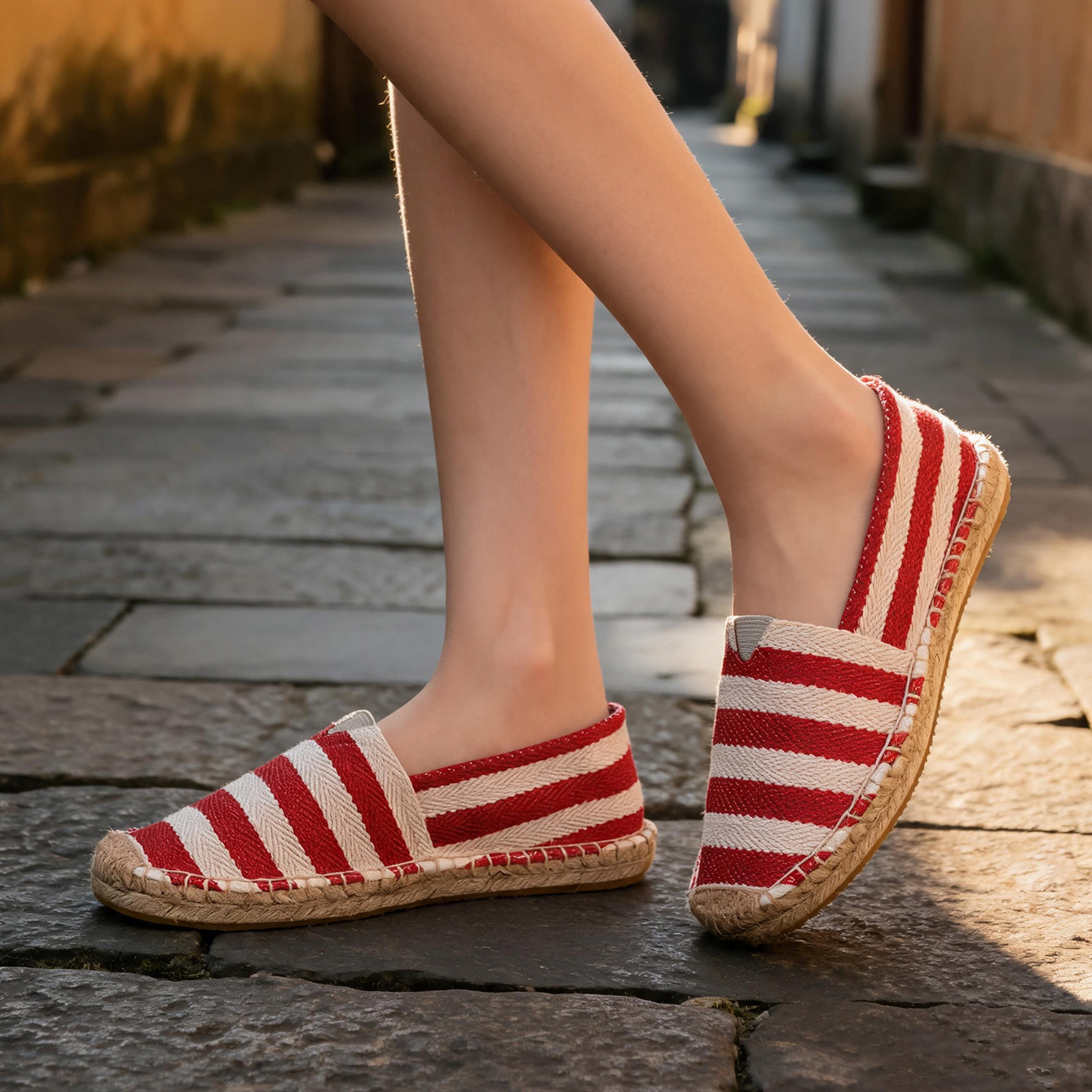 Summer Autumn Women Canvas Sho – Espadrille Slip On recenzja i cena