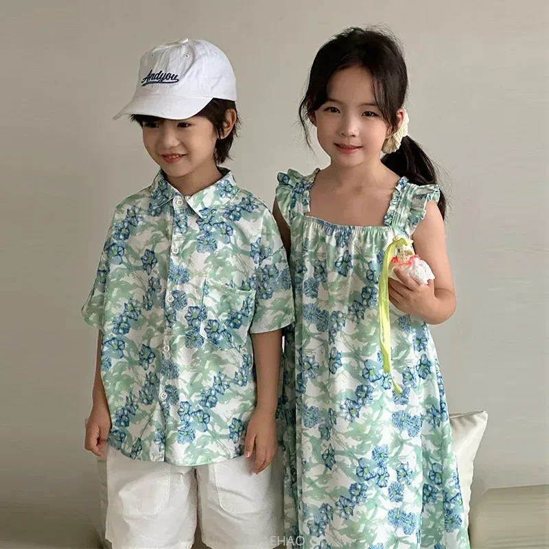 Look Boys Shirts Korean Childr – Resort Shirt Floral recenzja i cena