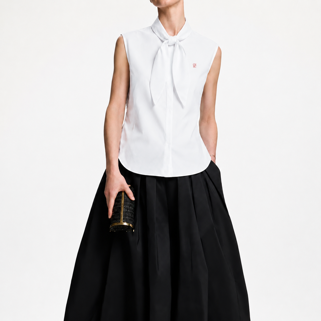 CH Embroidered Sleeveless Shir – Shirt Camp Collar recenzja i cena