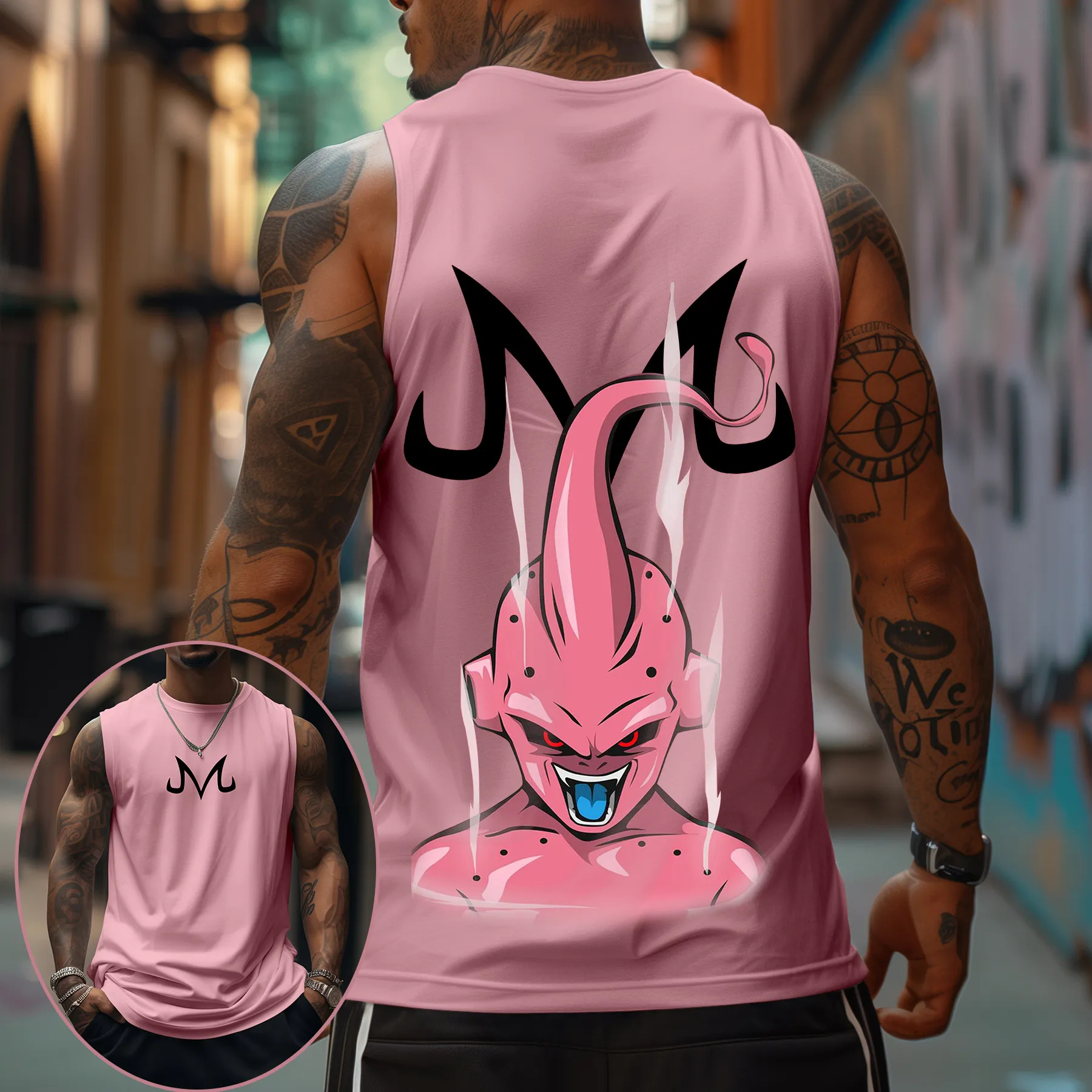 Majin Buu Dragon Ball Anime Pr – Tank Top Muscle recenzja i cena