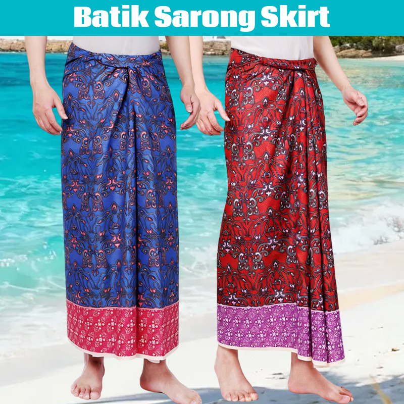 Men Women Batik Sarong Skirt E – Sarong Men Wrap recenzja i cena
