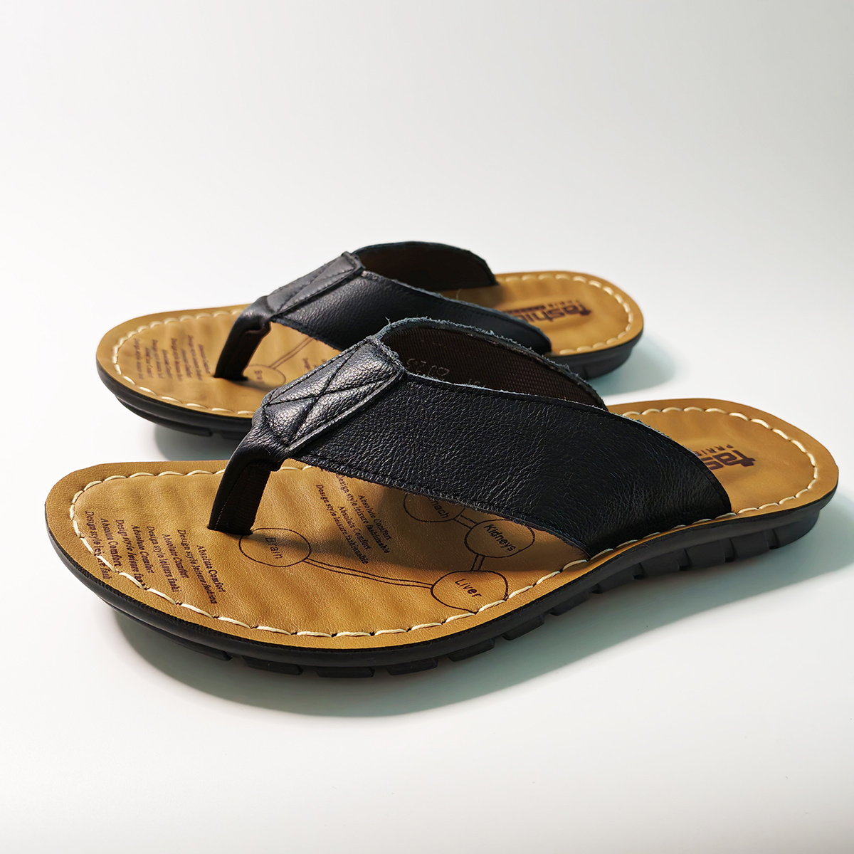 Summer Shoes Men Slippers Genu – Flip Flop Leather Men recenzja i cena