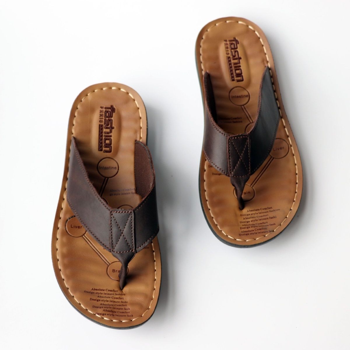 Summer Shoes Men Slippers Genu – Flip Flop Leather Men recenzja i cena
