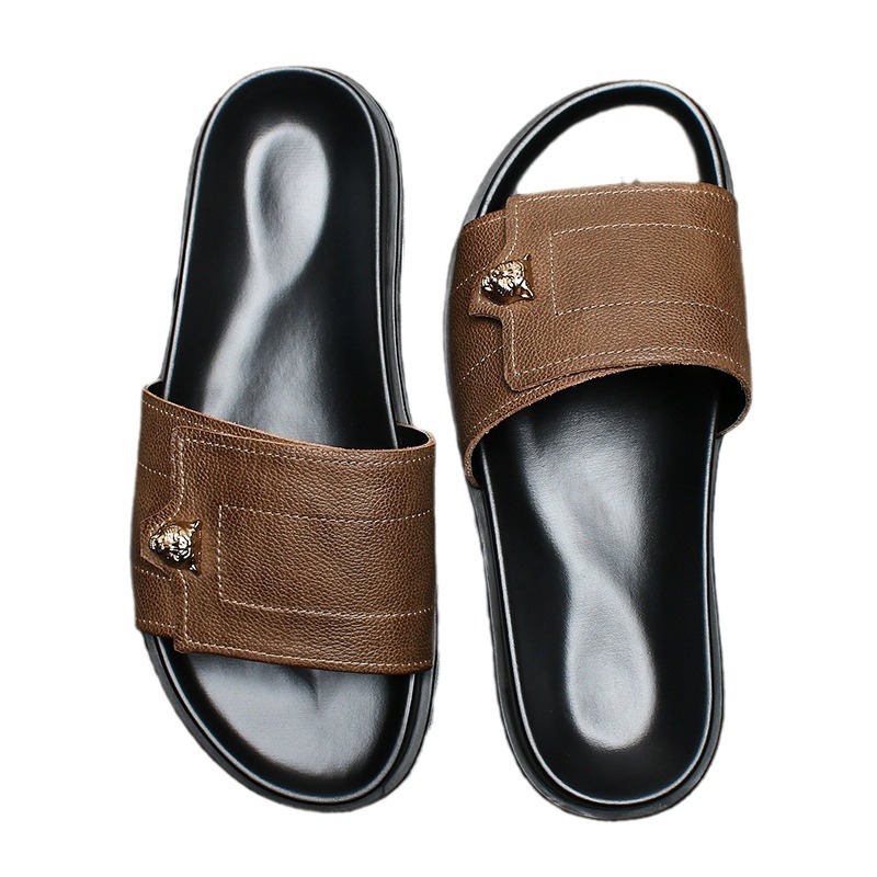2025 New Genuine Leather Slipp – Flip Flop Leather Men recenzja i cena