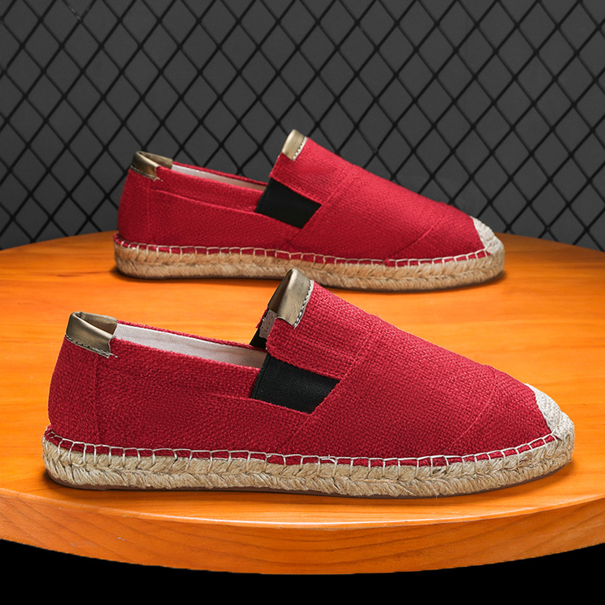 2025New Men Linen Casual Shoes – Espadrille Slip On recenzja i cena