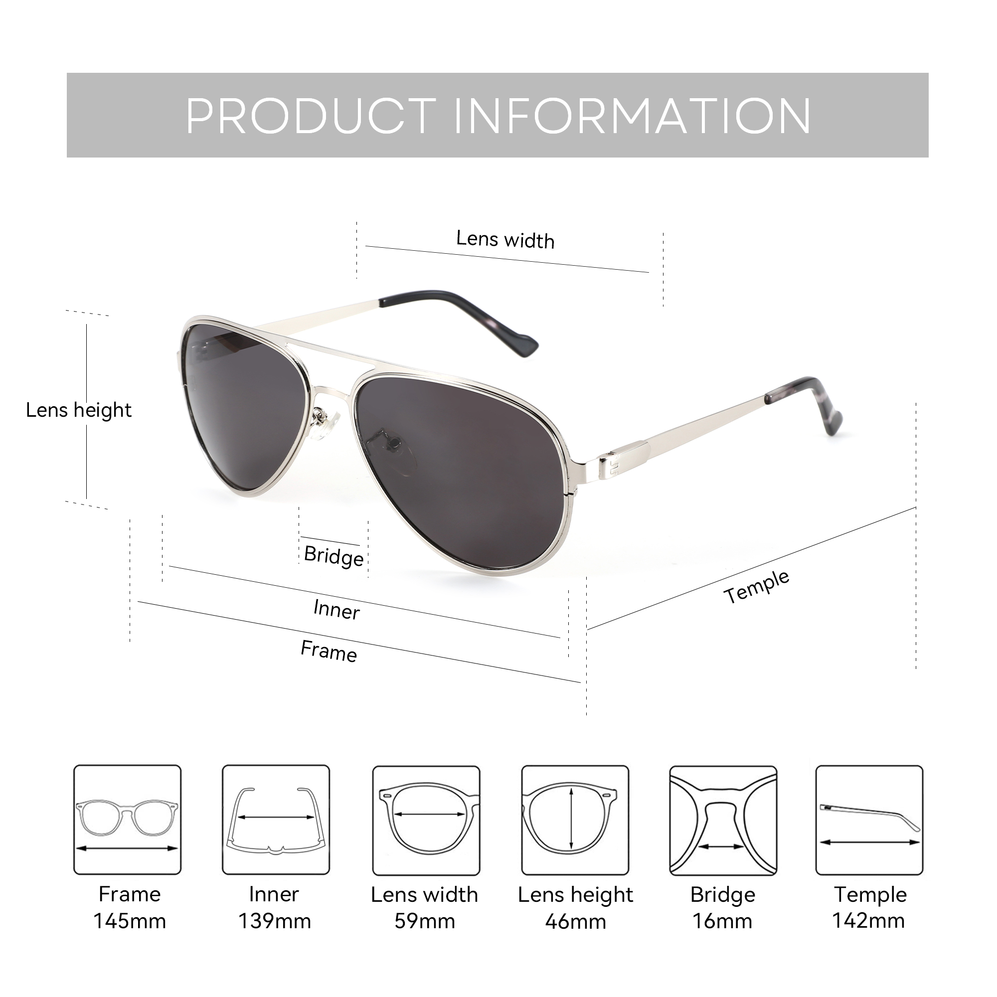 BLUEMOKY XL Size High Quilty M – Sunglasses Aviator Polarized recenzja i cena