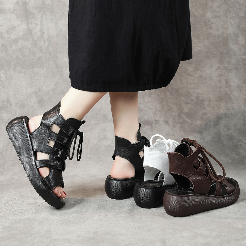 Xiuteng Cowhide Wedge Heel Thi – Casual Sandal Leather recenzja i cena