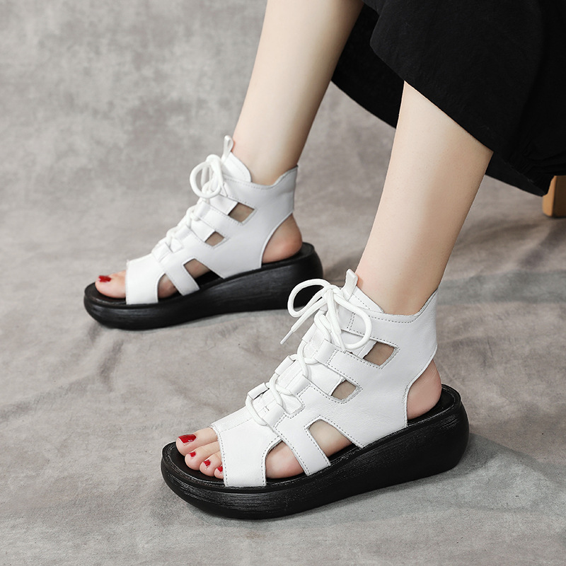 Xiuteng Cowhide Wedge Heel Thi – Casual Sandal Leather recenzja i cena